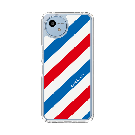 Slim Protection Case［ Big Stripe - Red × Blue ］
