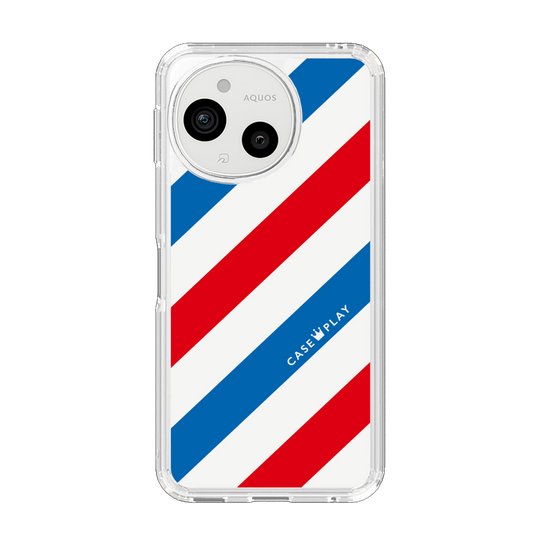 Slim Protection Case［ Big Stripe - Red × Blue ］