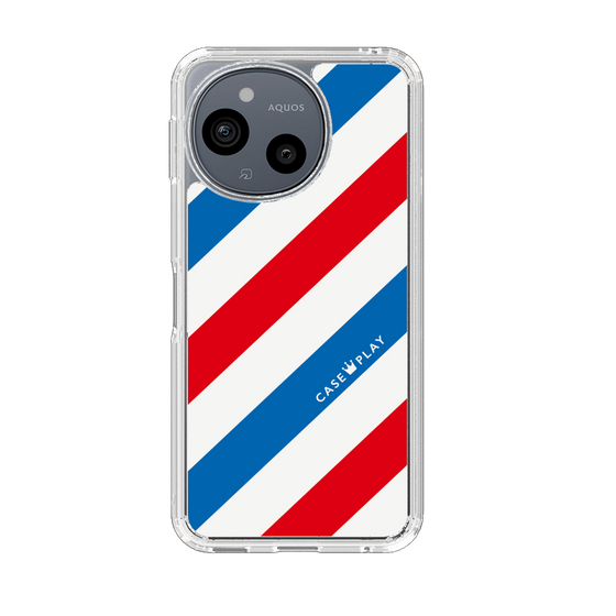 Slim Protection Case［ Big Stripe - Red × Blue ］