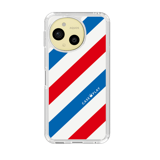 Slim Protection Case［ Big Stripe - Red × Blue ］