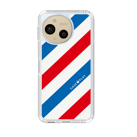 Slim Protection Case［ Big Stripe - Red × Blue ］