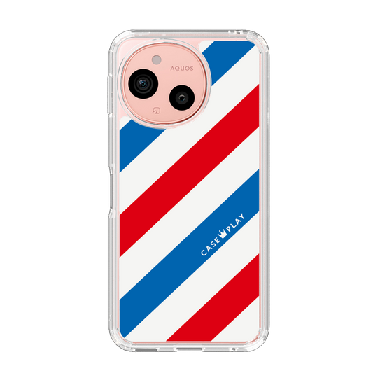Slim Protection Case［ Big Stripe - Red × Blue ］