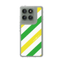 Slim Protection Case［ Big Stripe - Green × Yellow ］