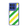Slim Protection Case［ Big Stripe - Green × Yellow ］