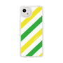 Slim Protection Case［ Big Stripe - Green × Yellow ］