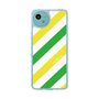Slim Protection Case［ Big Stripe - Green × Yellow ］