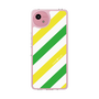 Slim Protection Case［ Big Stripe - Green × Yellow ］