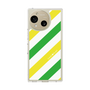 Slim Protection Case［ Big Stripe - Green × Yellow ］