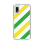 Slim Protection Case［ Big Stripe - Green × Yellow ］