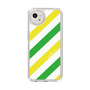 Slim Protection Case［ Big Stripe - Green × Yellow ］