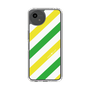 Slim Protection Case［ Big Stripe - Green × Yellow ］