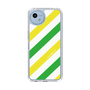 Slim Protection Case［ Big Stripe - Green × Yellow ］