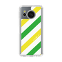 Slim Protection Case［ Big Stripe - Green × Yellow ］