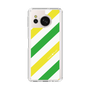 Slim Protection Case［ Big Stripe - Green × Yellow ］