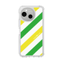 Slim Protection Case［ Big Stripe - Green × Yellow ］