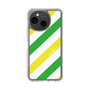 Slim Protection Case［ Big Stripe - Green × Yellow ］