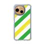 Slim Protection Case［ Big Stripe - Green × Yellow ］
