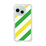 Slim Protection Case［ Big Stripe - Green × Yellow ］
