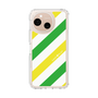Slim Protection Case［ Big Stripe - Green × Yellow ］