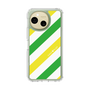 Slim Protection Case［ Big Stripe - Green × Yellow ］