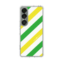 Slim Protection Case［ Big Stripe - Green × Yellow ］