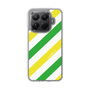 Slim Protection Case［ Big Stripe - Green × Yellow ］