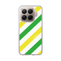 Slim Protection Case［ Big Stripe - Green × Yellow ］