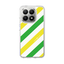 Slim Protection Case［ Big Stripe - Green × Yellow ］