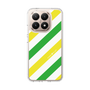Slim Protection Case［ Big Stripe - Green × Yellow ］
