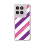 Slim Protection Case［ Big Stripe - Purple × Pink ］
