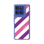 Slim Protection Case［ Big Stripe - Purple × Pink ］