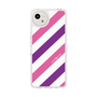 Slim Protection Case［ Big Stripe - Purple × Pink ］