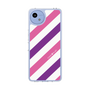 Slim Protection Case［ Big Stripe - Purple × Pink ］