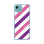 Slim Protection Case［ Big Stripe - Purple × Pink ］