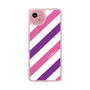 Slim Protection Case［ Big Stripe - Purple × Pink ］