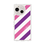 Slim Protection Case［ Big Stripe - Purple × Pink ］