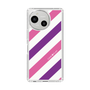 Slim Protection Case［ Big Stripe - Purple × Pink ］