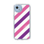 Slim Protection Case［ Big Stripe - Purple × Pink ］