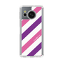 Slim Protection Case［ Big Stripe - Purple × Pink ］
