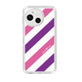 Slim Protection Case［ Big Stripe - Purple × Pink ］