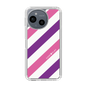 Slim Protection Case［ Big Stripe - Purple × Pink ］