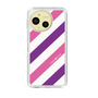 Slim Protection Case［ Big Stripe - Purple × Pink ］