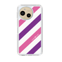 Slim Protection Case［ Big Stripe - Purple × Pink ］