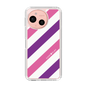 Slim Protection Case［ Big Stripe - Purple × Pink ］