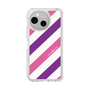 Slim Protection Case［ Big Stripe - Purple × Pink ］