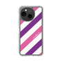 Slim Protection Case［ Big Stripe - Purple × Pink ］