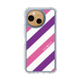Slim Protection Case［ Big Stripe - Purple × Pink ］