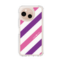 Slim Protection Case［ Big Stripe - Purple × Pink ］