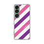 Slim Protection Case［ Big Stripe - Purple × Pink ］