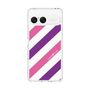 Slim Protection Case［ Big Stripe - Purple × Pink ］